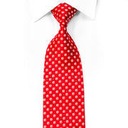 Metro City Men’s Rhinestone Silk Necktie Geometric Circles