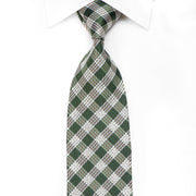Nicole St Giles Men’s Crystal Silk Necktie Green Beige