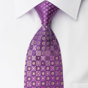 Nina Ricci Rhinestone Necktie Fleur de Lis Motif Design On