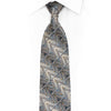 Rhinestone Chevron Silk Necktie with Crystal & Gold Sparkle
