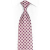 Purple Geometric On Pink Rhinestone Silk Necktie With Blue Sparkles