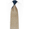 Gold & Navy Rhinestone Silk Necktie – Orange Crystal & Silver Sparkle