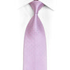 Pinkish Geometric On Mauve Rhinestone Silk Tie With Blue Sparkles