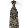Luxury Black & Gold Rhinestone Silk Tie With Gold Sparkles