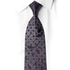 Amethyst Trellis Crystal-Studded Silk Necktie