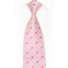 Silver Pink Red Geometric Rhinestone Necktie With Silver Sparkles