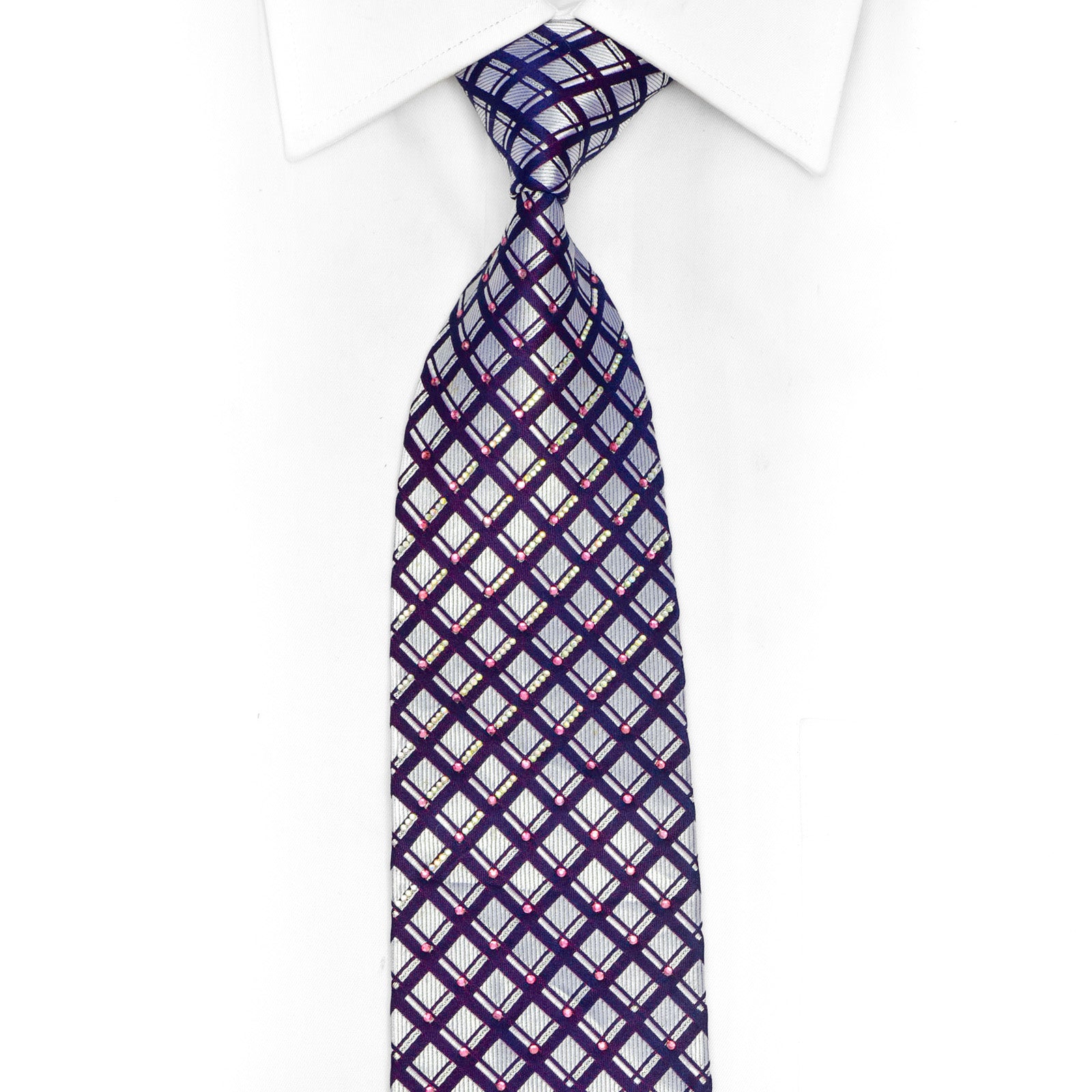 rhinestone necktie