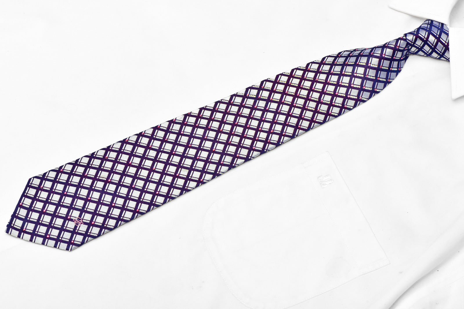 rhinestone necktie