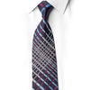 Windsor Grid Crystal-Accented Tartan Plaid Silk Necktie