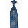 Beautiful Woven Design On Navy Rhinestone Silk Tie