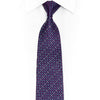 Crystal Sparkle Silk Necktie - Purple Multi-Color