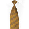 Luxe Gold Diagonal Stripe Silk Necktie - 1