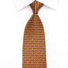 Elle Homme Men's Crystal Necktie Golden Chain Mail On Burgundy Silk With Rhinestones - San-Dee
