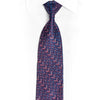Pink Purple Chevron Striped Rhinestone Silk Necktie - 1