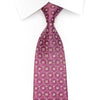 Daks Mens Silk Necktie Geometric On Purple Sparkling With 