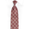 Silver Celtic Knot Pattern On Burgundy Rhinestone Silk