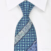 Roberta di Camerino Silk Tie Turquoise Lattice Filigree On 