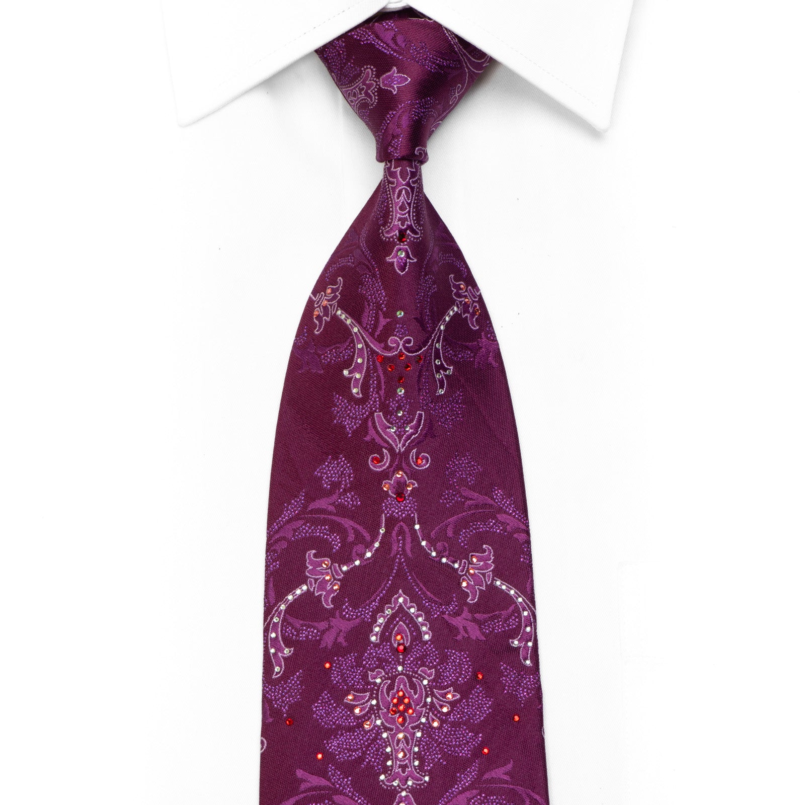 Pale Olive Damask Tie main image 1