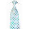 Silver Interlocking Circles On Pale Blue With Blue Sparkles