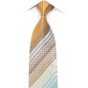 Daniel Hechter Crystal Tie Gold Checker Blue Anthemion On White With Stripes