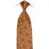 Luxury Gold Crystal Scroll Silk Tie With Gold Sparkles