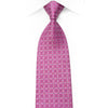Perry Ellis Rhinestone Silk Necktie Geometric On Pink With Sparkles