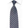 Sparkling Rhinestone Silk Necktie Silver Ornate On Navy With Sparkles