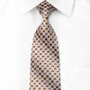 Daks Men’s Crystal Necktie Burgundy Silver Checkered 