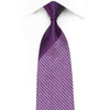 Daks Men’s Crystal Necktie Geometric Dots On Purple Silk 
