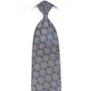 Daks Rhinestone Necktie Silver Trellis on Navy - 1