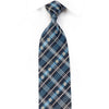 Daniel Hechter Men's Crystal Silk Necktie Plaids On Blue With Silver Sparkles - San-Dee