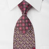 Daniel Hechter Rhinestone Tie Cartouche On Burgundy With Gold Sparkles - San-Dee