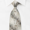 Elegance Rhinestone Necktie Paisley On Silver - San-Dee