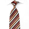 Gianni Roberto Men’s Crystal Rhinestone Silk Necktie Brown 