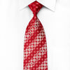 Giorgio Ferri Men’s Crystal Rhinestone Silk Tie Circles On 