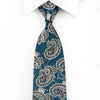 Guy Laroche Men’s Crystal Rhinestone Necktie Silver Black 
