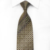 Guy Laroche Men’s Crystal Silk Green Brown Geometric With 
