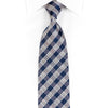 Guy Laroche Rhinestone Necktie Blue White Striped With red 