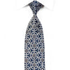 Herbon Men’s Silk Rhinestone Necktie Silver medallions On 