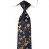 Indian Homme Rhinestone Silk Necktie Golden Butterflies 