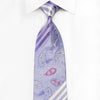 Jace Men’s Crystal Rhinestone Silk Necktie Paisley & Striped