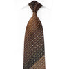 Kissa Men’s Rhinestone Tie Brown Geometric On Black With 