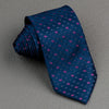 Kissa Neck Tie Pink Scotty Dogs On Navy Blue With Silver 