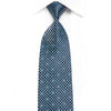 Louis Quatorze Men’s Crystal Silk Necktie Trellis On Blue 