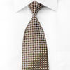 Louis Quatorze Men’s Crystal Tie Geometric Trellis Dots On 