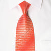 Louis Quatorze Silk Rhinestone Necktie Geometric On Red With