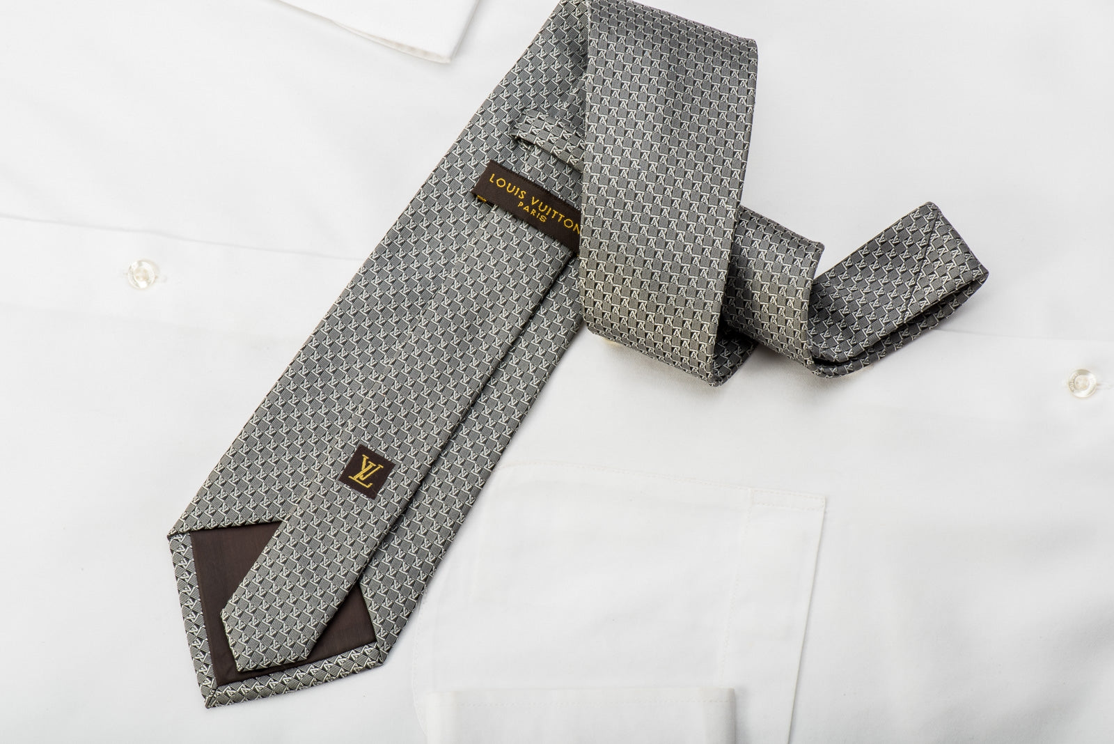 Louis Vuitton Logo Silk Tie