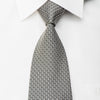 Louis Vuitton Silk Tie Silver Monogram On Black - 1