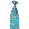 Maestro Men’s Rhinestone Silk Necktie Anthemion Paisley On 