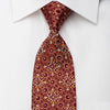 Manhatten Men’s Rhinestone Silk Necktie Gold Arabesk On 
